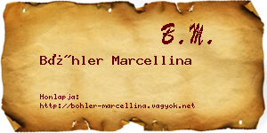 Böhler Marcellina névjegykártya